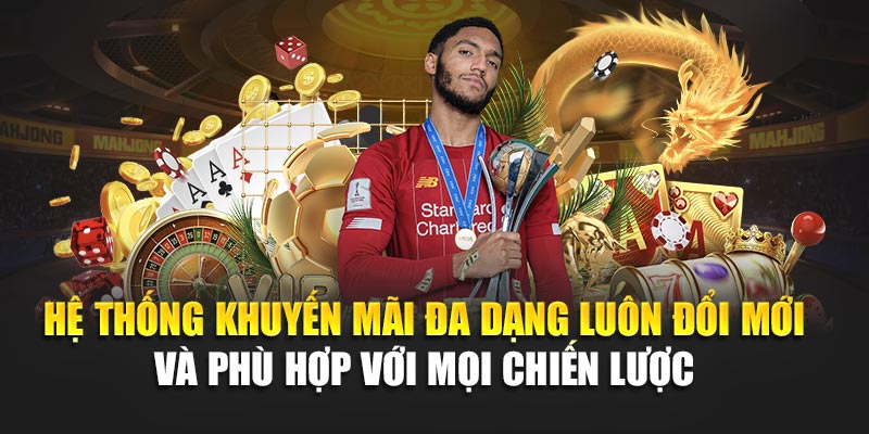 Hệ thống khuyến mãi đa dạng luôn đổi mới và phù hợp với mọi chiến lược