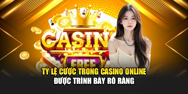 Tỷ lệ cược trong casino online được trình bày rõ ràng