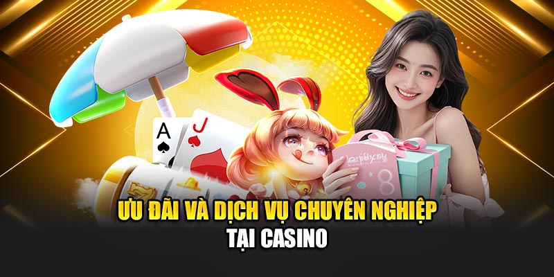 Ưu đãi và dịch vụ chuyên nghiệp tại Casino